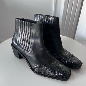 CEM western black Womens booties size 8.5